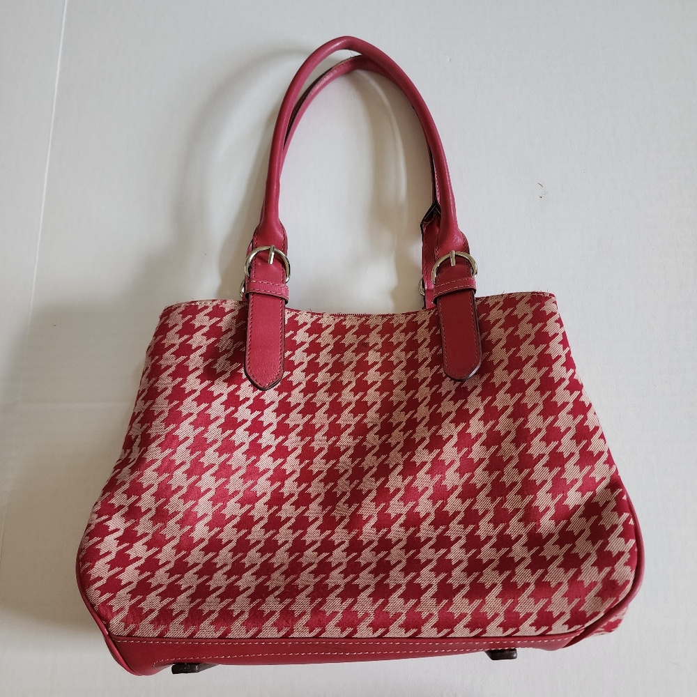 Stylish Pink NINE WEST Houndstooth Women's Bag